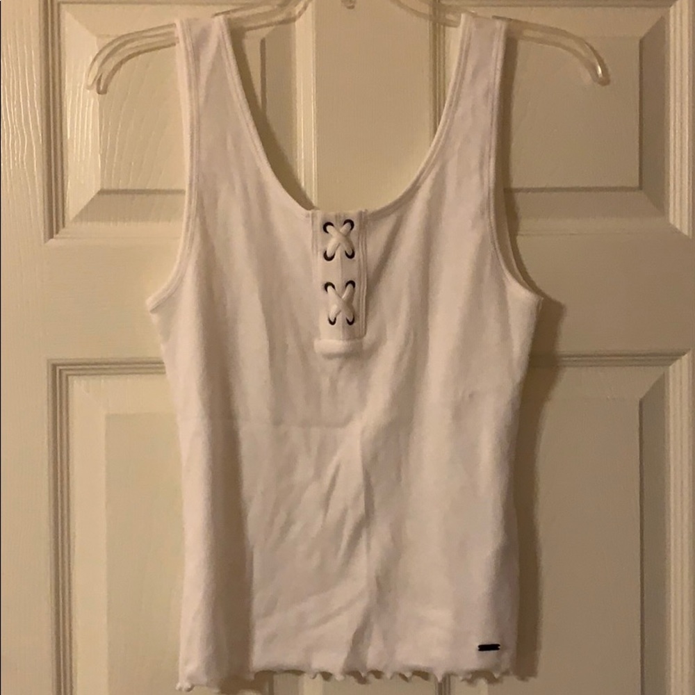Hollister white tank